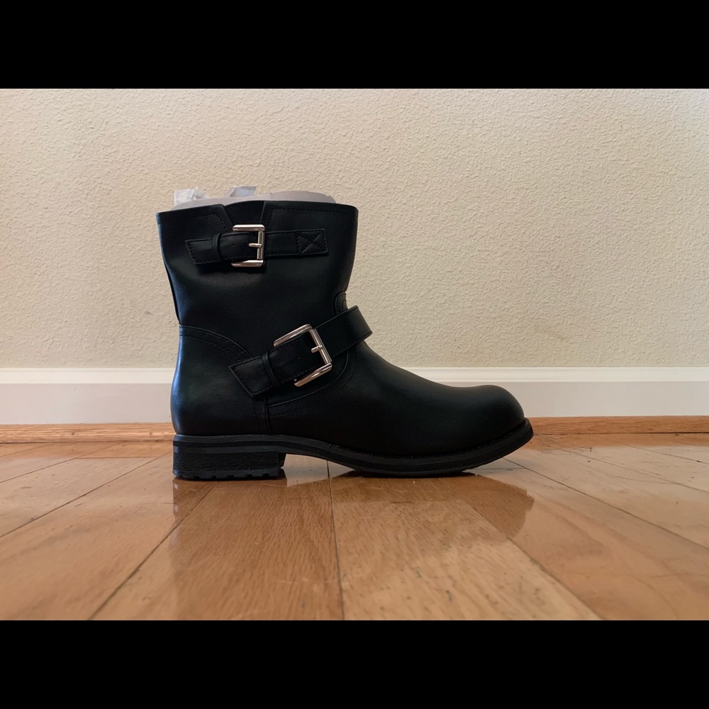 Black leather Lane Bryant Booties